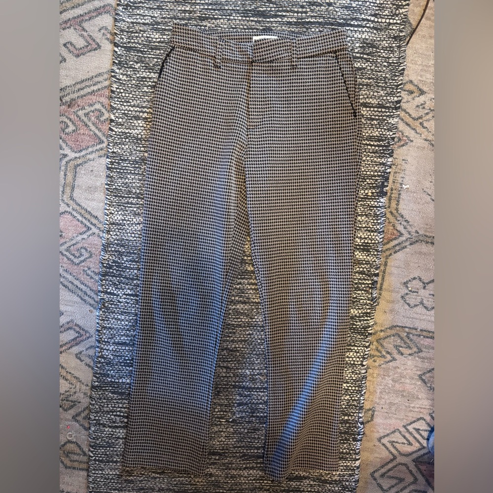 The Weekend Los Angeles Classic Black and White Houndstooth Pantsuit